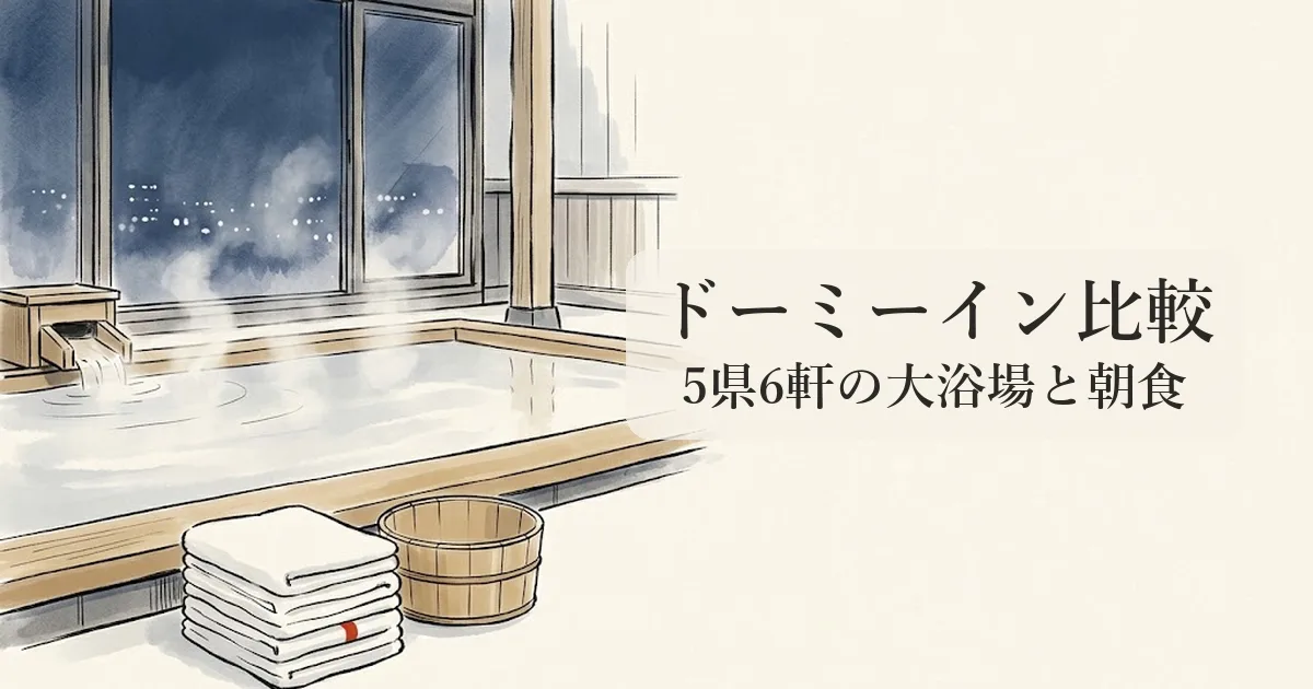 ドーミーイン比較 のイメージイラスト